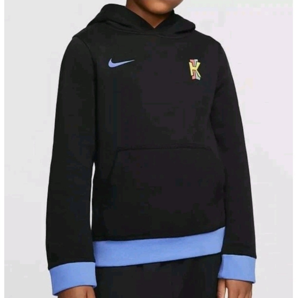 Nike Kyrie Irving SpongeBob Hoodie Black Blue Basketball Pullover Youth XL